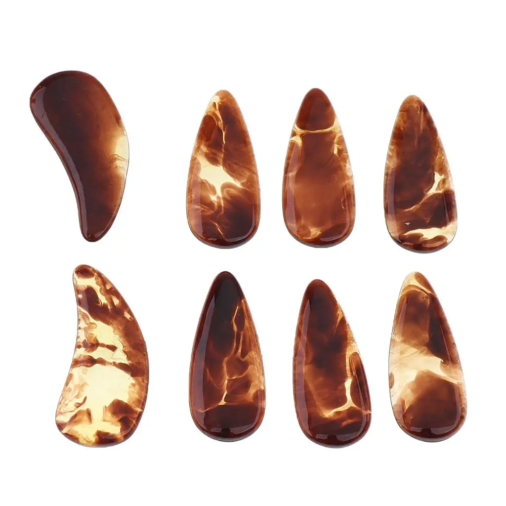 Guzheng Finger Picks Imitation Silk Groove Arc Zither Koto Nails Thumb Pick for Stage Performance Young Players