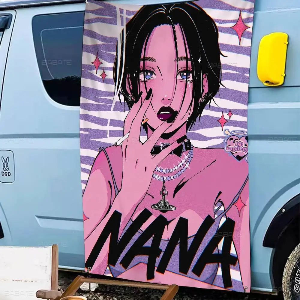 أنيمي N-NANA شوجو مانغا لتقوم بها بنفسك العلم لمجموعة الأسرة صور غرفة المعيشة ديكور المنزل النوم جدار ديكور فني راية