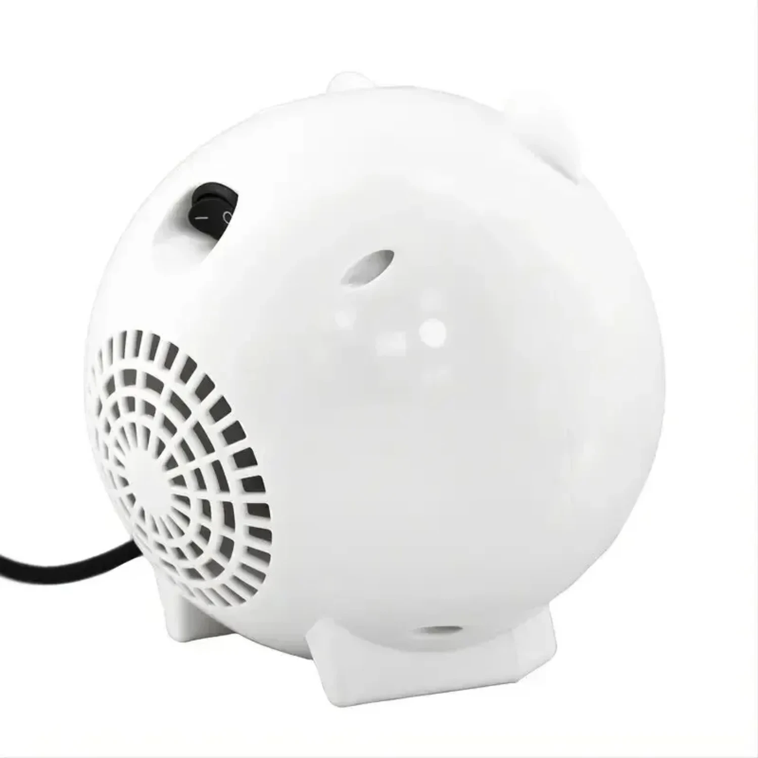 Efficient Portable White Ceramic Mini Space Heater with Adjustable Quiet Thermostat - Energy-Saving 220V Technology for Indoor U