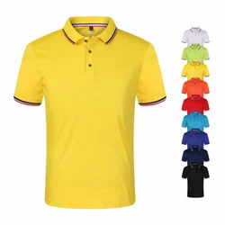 Cross Border Short Sleeved Polo From Europe Popular Summer Casual Lapel Large Size High-Quality Business Office Uniforms