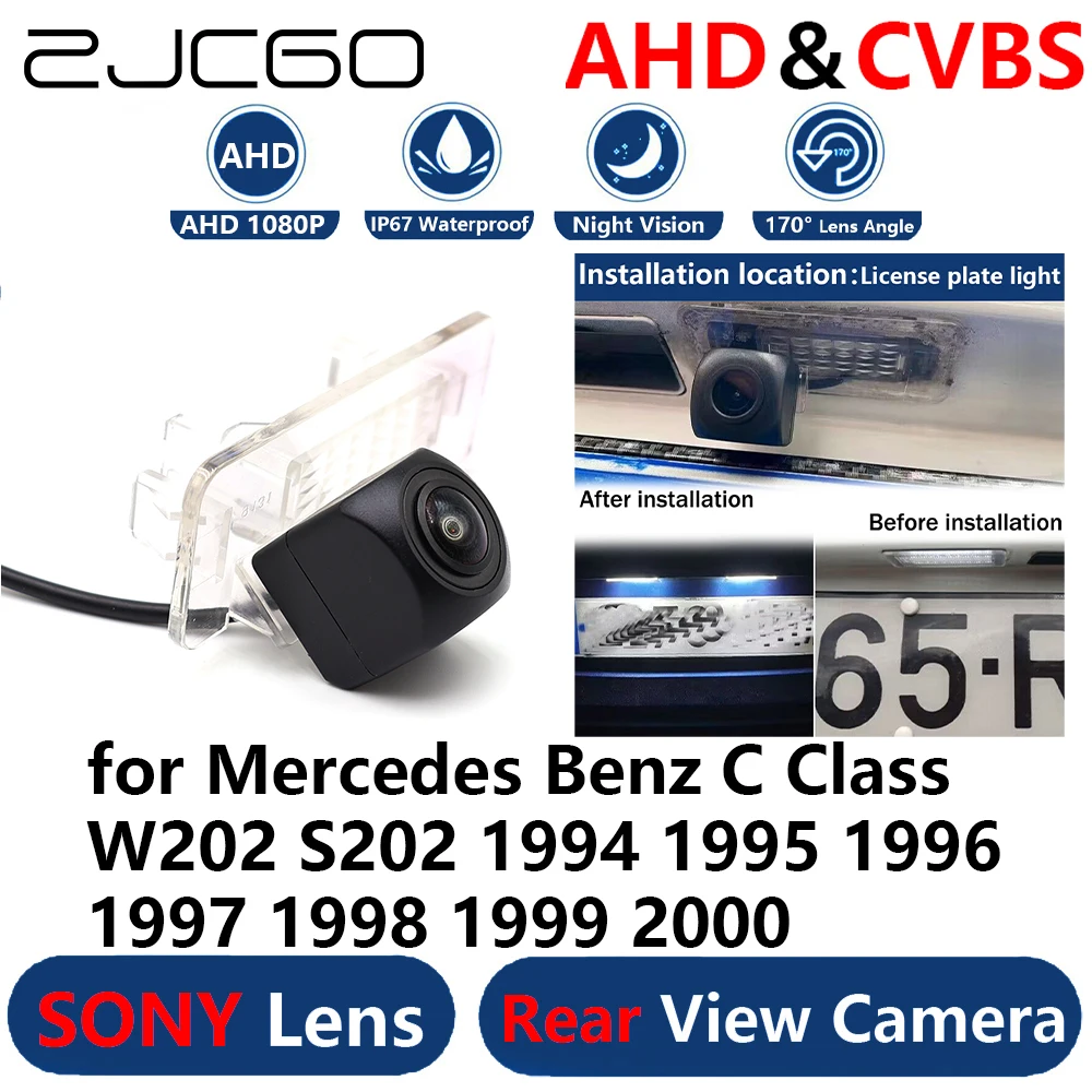 

AHD 1080P Parking Backup Reverse Reversing Rear view Camera for Mercedes Benz C Class W202 S202 1994 1995 1996 1997 1998 1999