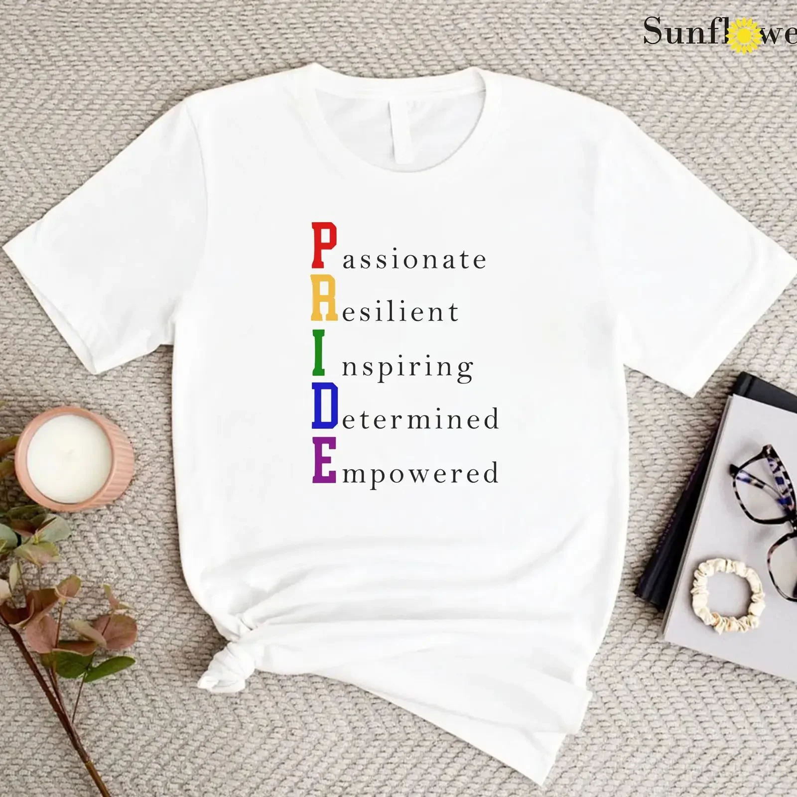 LGBT Pride Acronym T Shirt Passionate Resilient Inspiring Determined Empowered Gay Transgender Festival Clothing vintage Soft