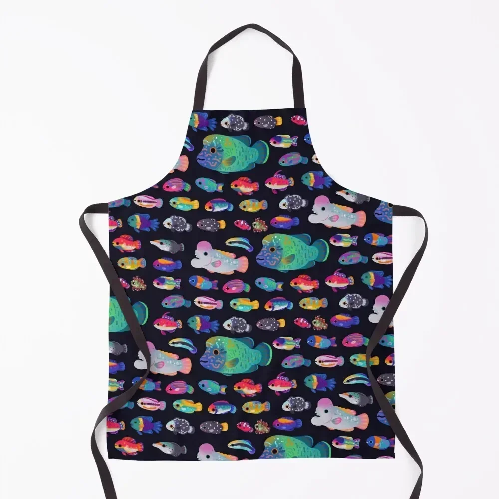 

Wrasse! Apron professional hairdressing Kitchen For Men Home Utensils for home useful pieces Apron