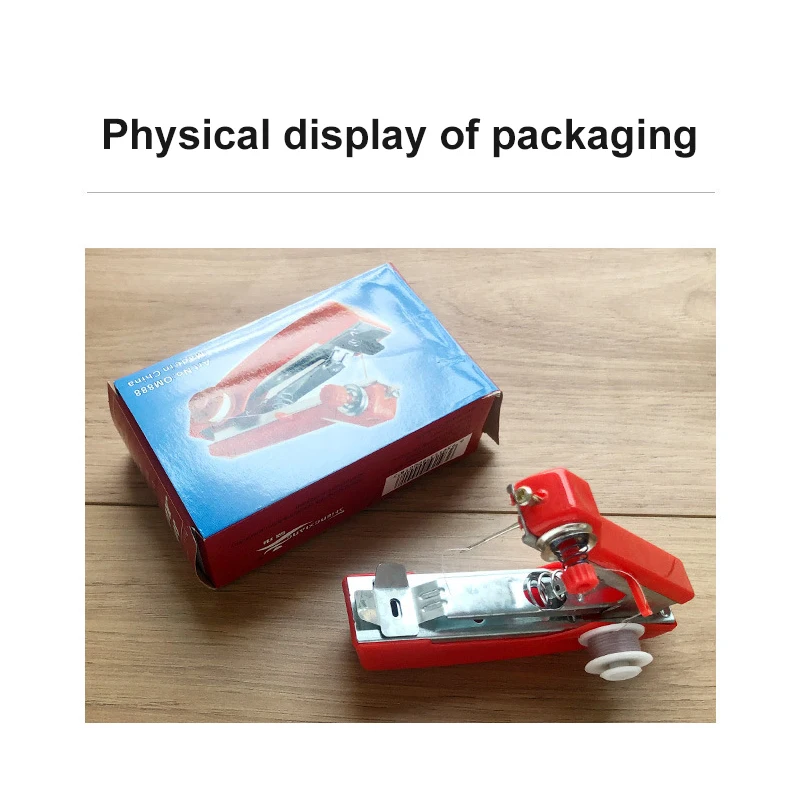 set Portable Household Mini Sewing Machine Color Sewing Thread Manual Sewing Machine Special Needle Set Sewing Supplies ZXH