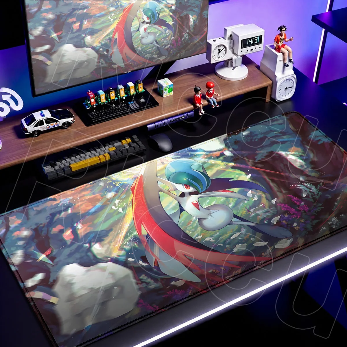Große P-Pokemons Kawaii Gardevoir Tischteppich Computertastatur-Matte XXL PC-Gaming-Zubehör HD-Druck Laptop-Mauspad – Detail 16