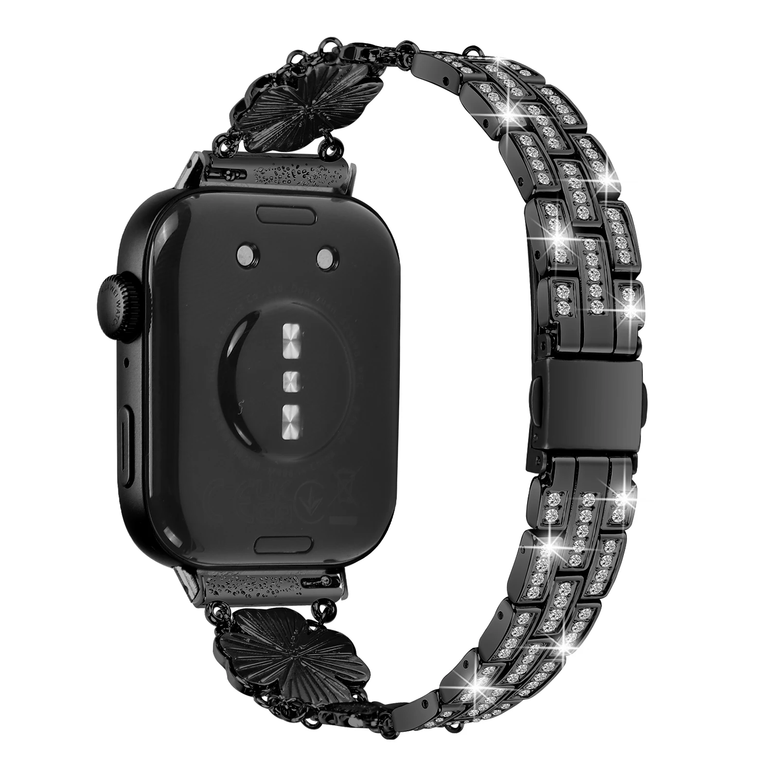 For Huawei Watch Fit 3 4 5 Strap Stainless Steel band Clover Shape Metal Diamond Bracelet Correa for Huawei fit 5 5pro Watchband