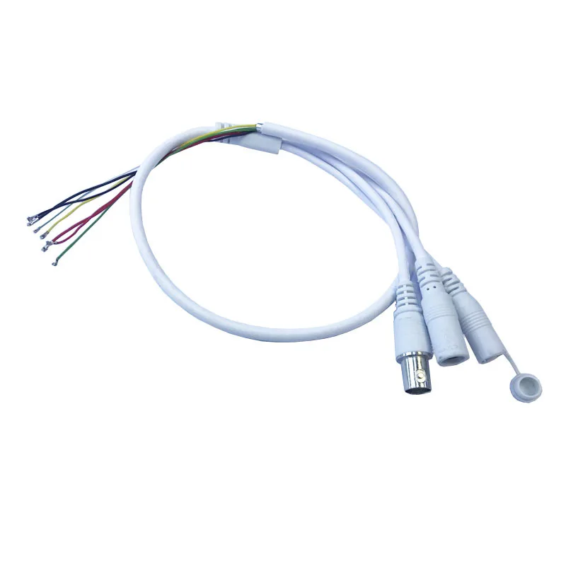 Network Reset Button LAN Cable for IP camera board module DC 2.1mm * 5.5mm RJ45 plug copper Line 0.7m