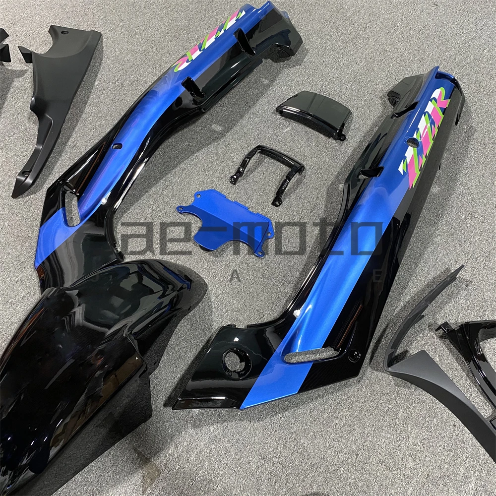 Per ZX-6E ZZR400 1993-2007 ZZR600 1998-2003 Iniezione Plastica ABS Kit carene complete Stampo Sostituisci accessori Blu Nero