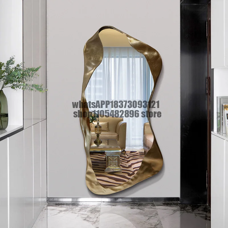 Makeup Aesthetic Mirror Art Ornament Nordic Macrame Design Mirror Creative Cool Dorm Espelho Decorativo House Accessories