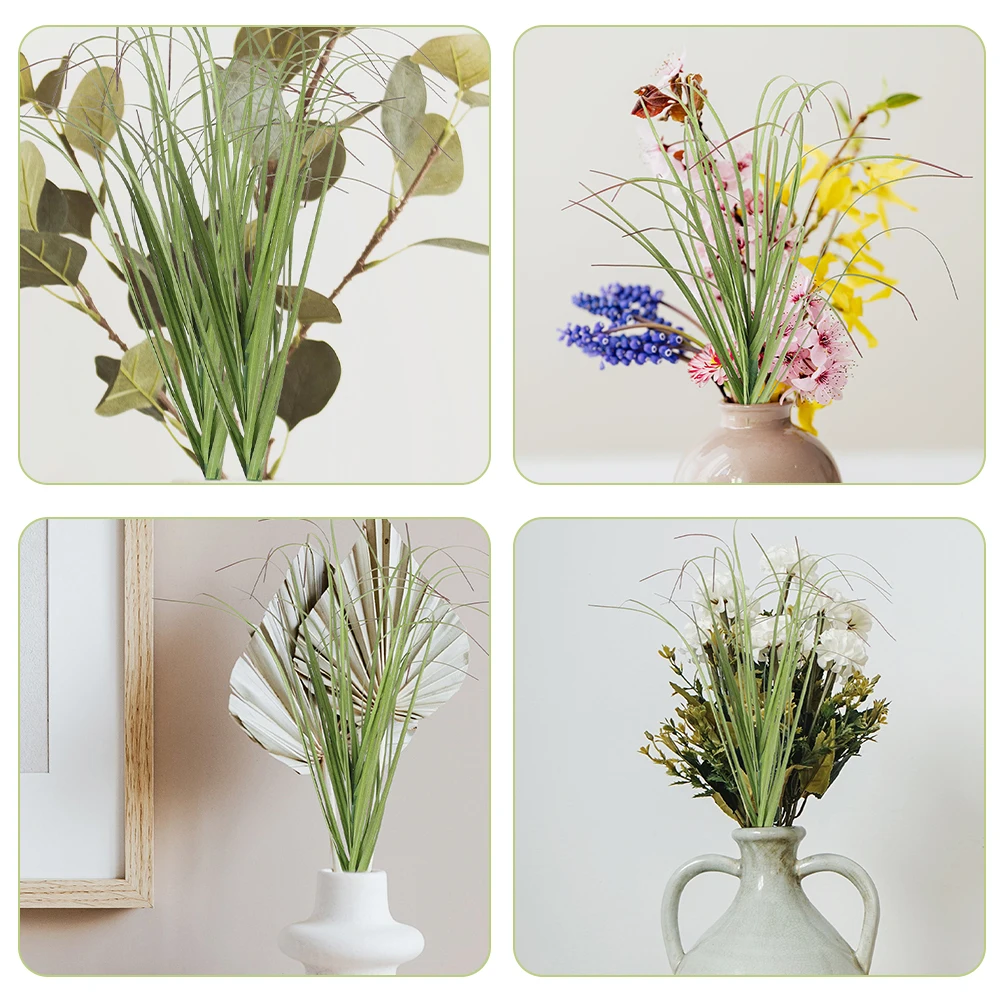 

10Pcs Fake Grass Outdoor Simulation Plant Prop Vivid Plant Props Home Decor Exquisite Craftsmanship Easy to Store Use