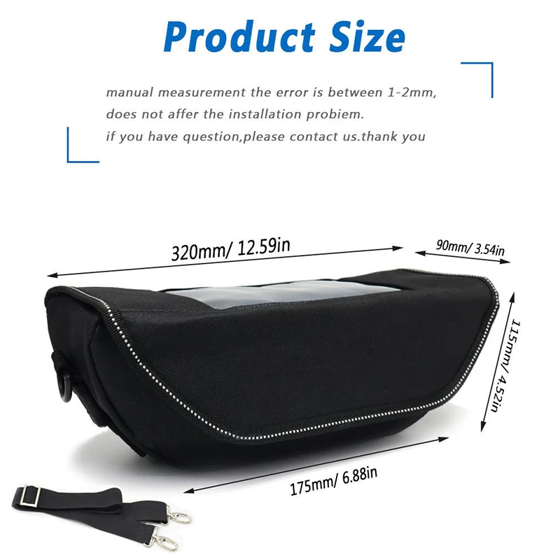 For R 1300 GS R1300 GS R 1300GS Motorcycle handlebar bag waterproof and dustproof sponge handlebar cover anti slip