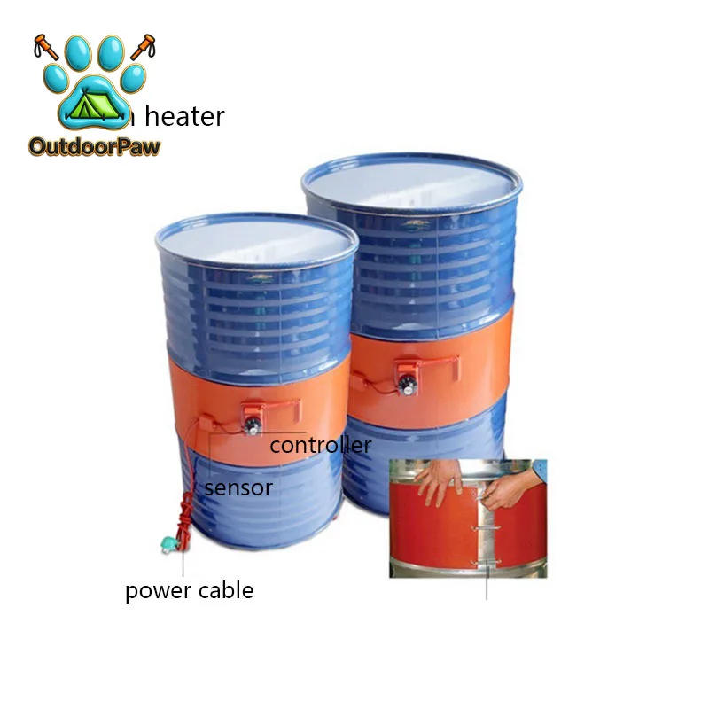1740*250MM Heating Belt with Spring Buckle Drum Silicone Heating Belt  Heater