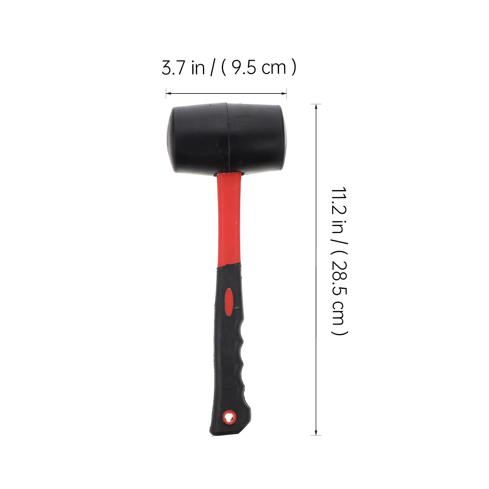 

1pc Rubber Mallet Hammer With Fiberglass Handle Non-Slip Grip For Jewelry Crafting Flooring Installation Tool