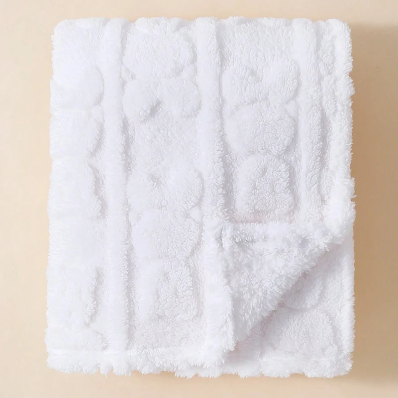 

Осенне-зимняя детская пеленка унисекс, мягкий и удобный плюшевый шарф, одеяло для новорожденных, утепленное и теплое, подарок для младенцев 0-3 лет