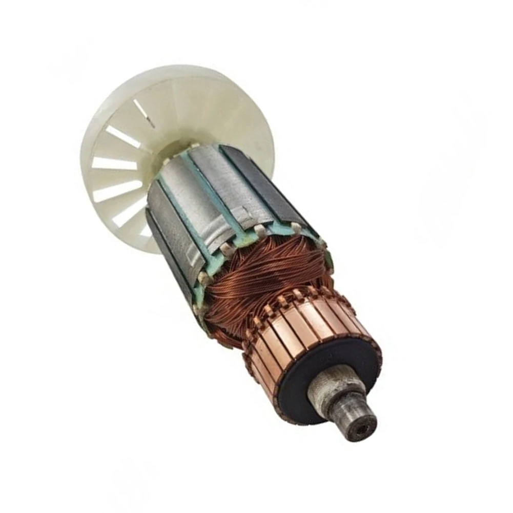 Armature Rotor for KGS 216M Circular Saw Motor 220-240V Replacement Part Featuring Copper Wire Winding and Protective Cover