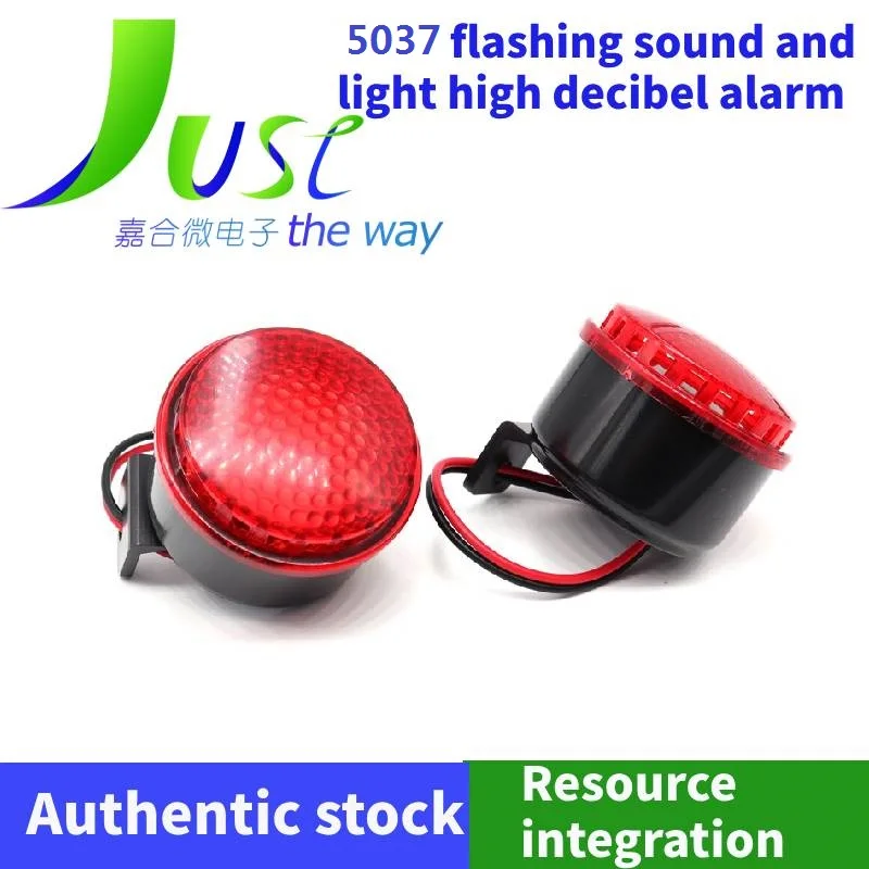 

5037-24 flashing sound and light high decibel alarm buzzer 911/alarm sound 120DB 3v-24V Fire/alarm/six tones