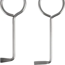 2PCS New Firefighter Door Swipe Tool Stainless Steel Sturdy Lock Picking Tool Leverage Practical Pry Opening Tool for Door