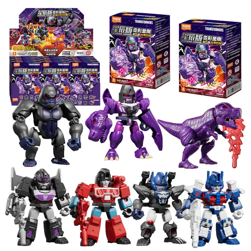 Original Transformer Blind box Toys Defender Version Megatron Optimus Prime Starscream Bumblebee Building Blocks Action Figure view 5