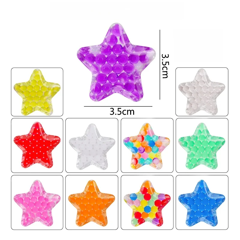 15PCS Zintuiglijke Stress Ballen Vijfpuntige Ster Druif Bal Fidget Speelgoed Volwassenen Kids Pentagram Squeeze Bal Zintuiglijke Speelgoed Feestartikelen