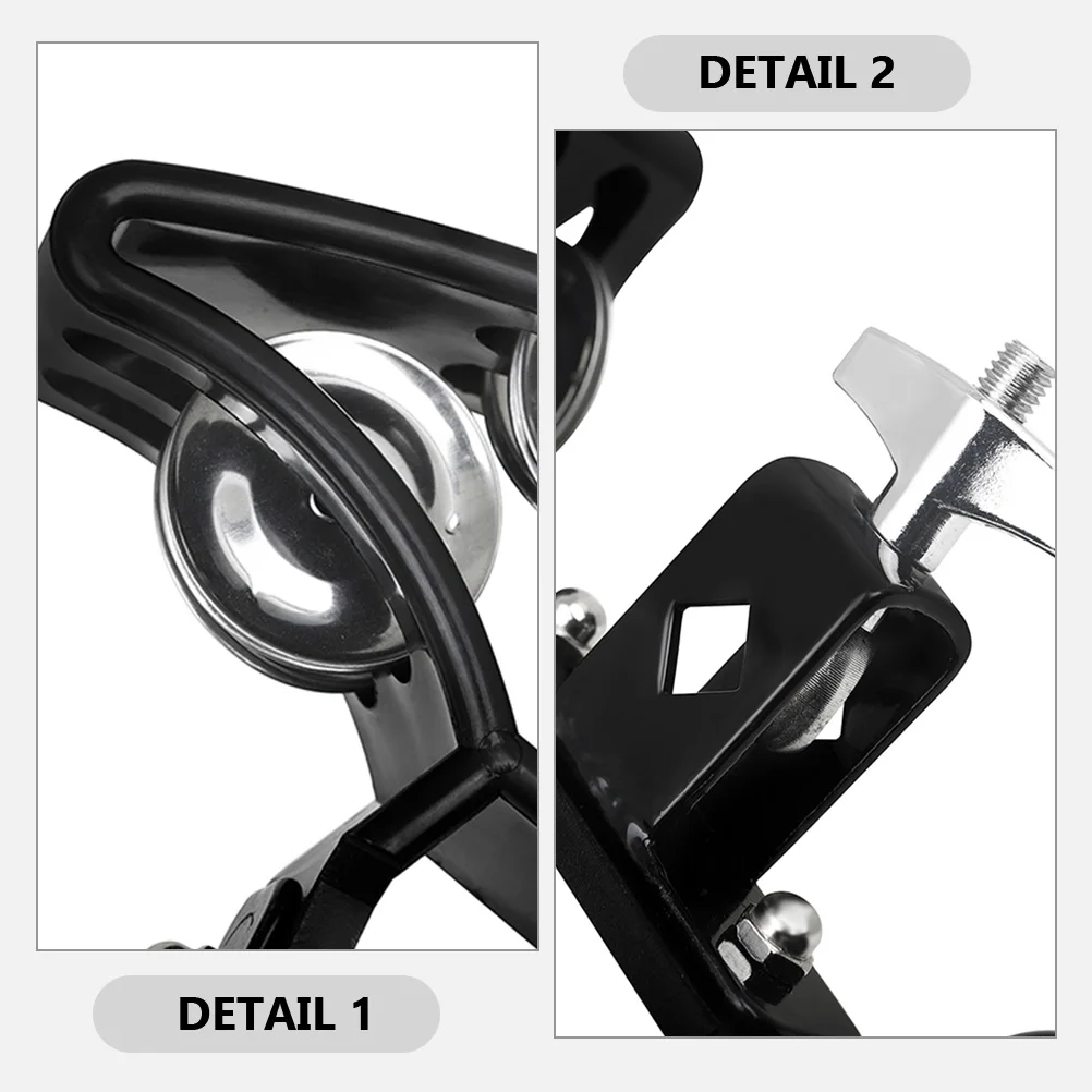 

Double Row Tambourine Hand Bell Portable Percussion Musical Instrument For Adults Kids Party Dance Music Jingle Bells Hand