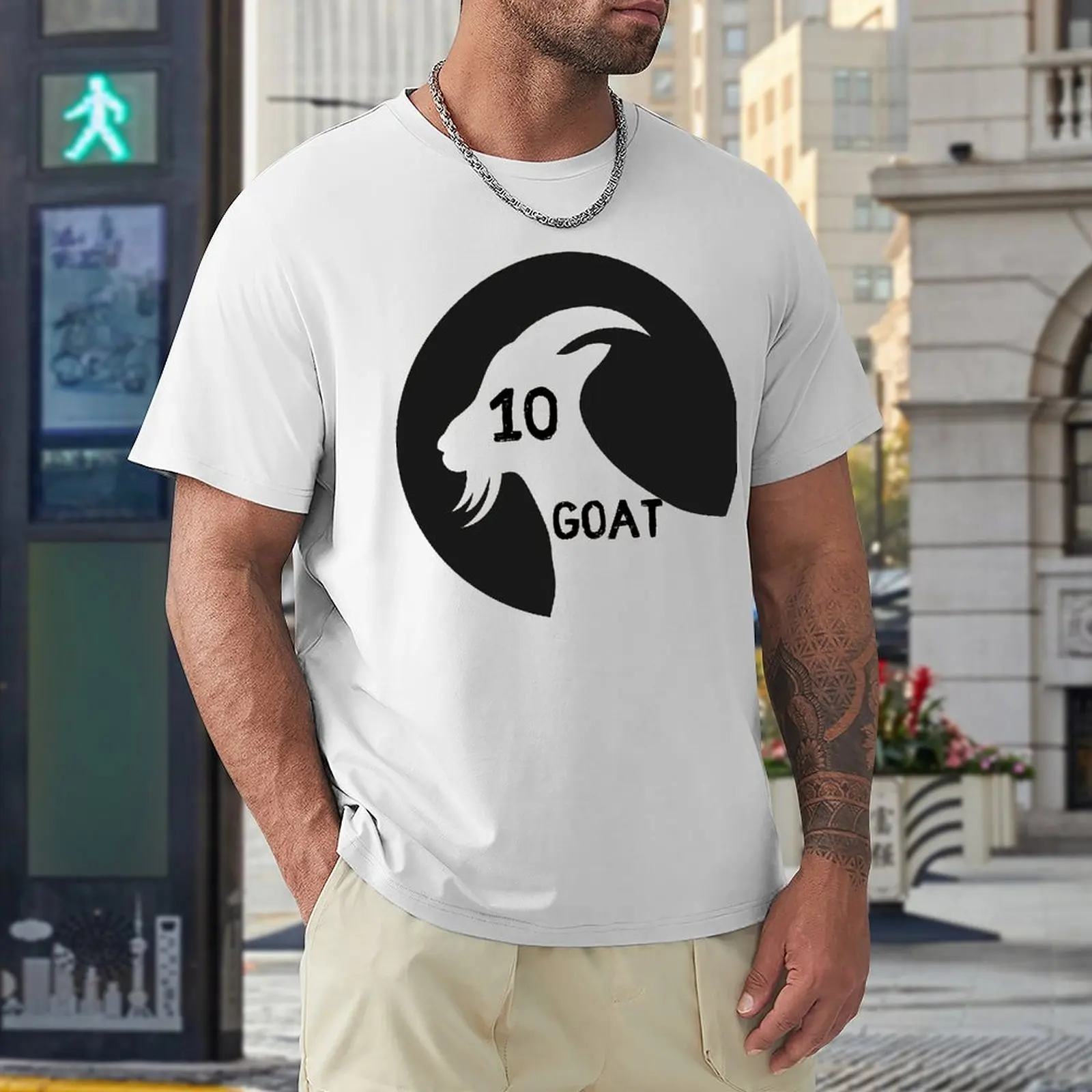 Casual Graphic CELEBRATION Lionel And Andrés And Messi And Argentina No.10 GOAT Caricature 87 Tees Movement High Grade Leisure E