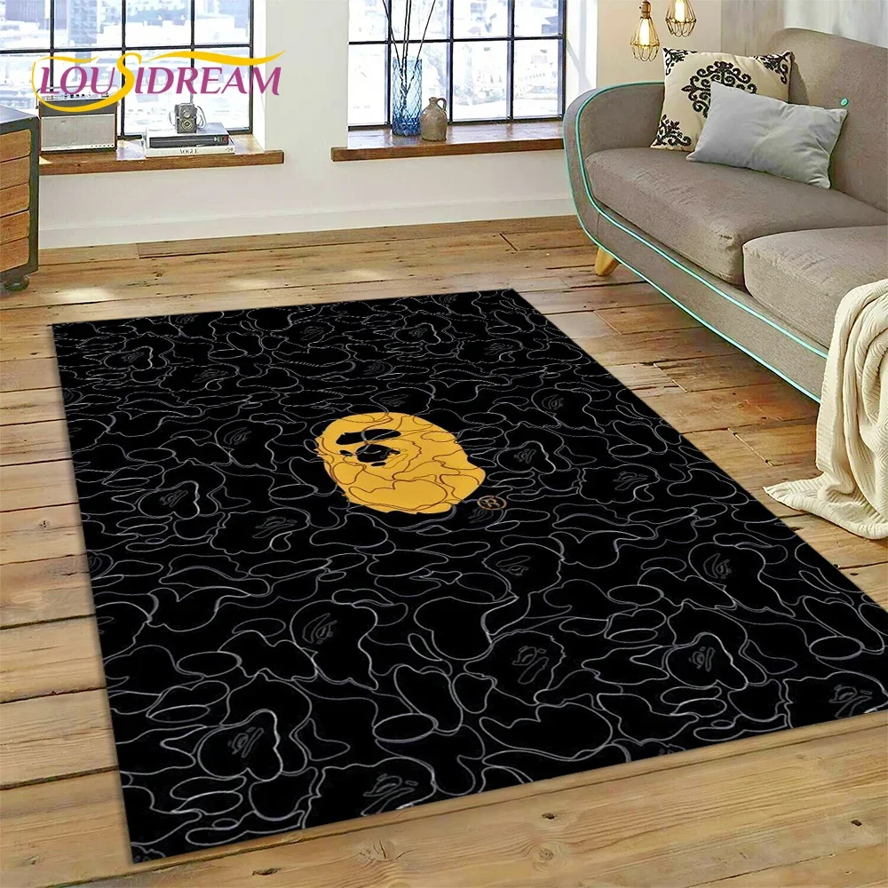3D Printing B-BAPE Fashion Rug Carpet for Living Room Bedroom Home