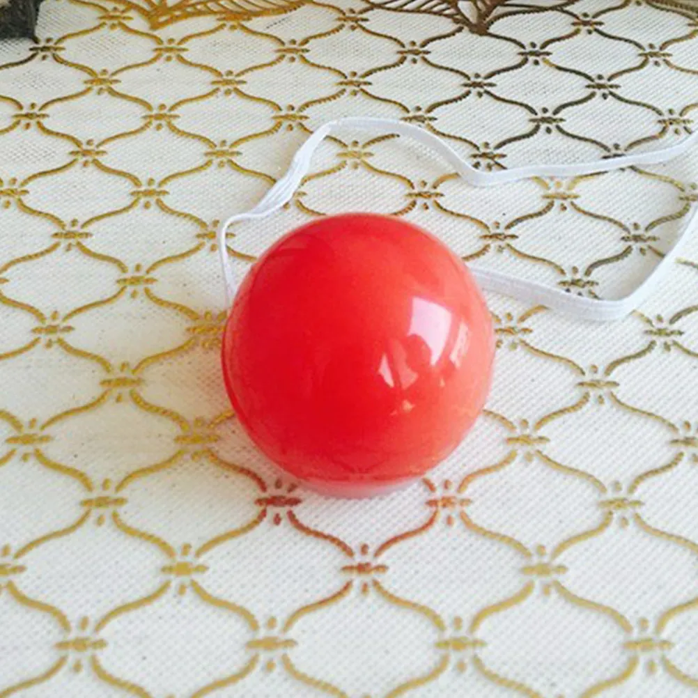 

5Pcs Red LED Glowing Clown Nose Plastic Costume Prop Party Stage Dress-Up Accessory Halloween Cosplay Supplies