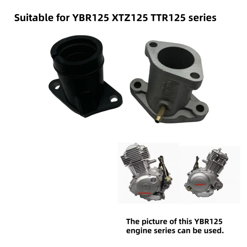 Motorcycle Carburetor Connector Intake Manifold Is Suitable for Yamaha Ybr125 Xtz125 Ttr125 Yfm125 Xt125 Carburetor Screenshot Intake Interface Connector Engine Accessories