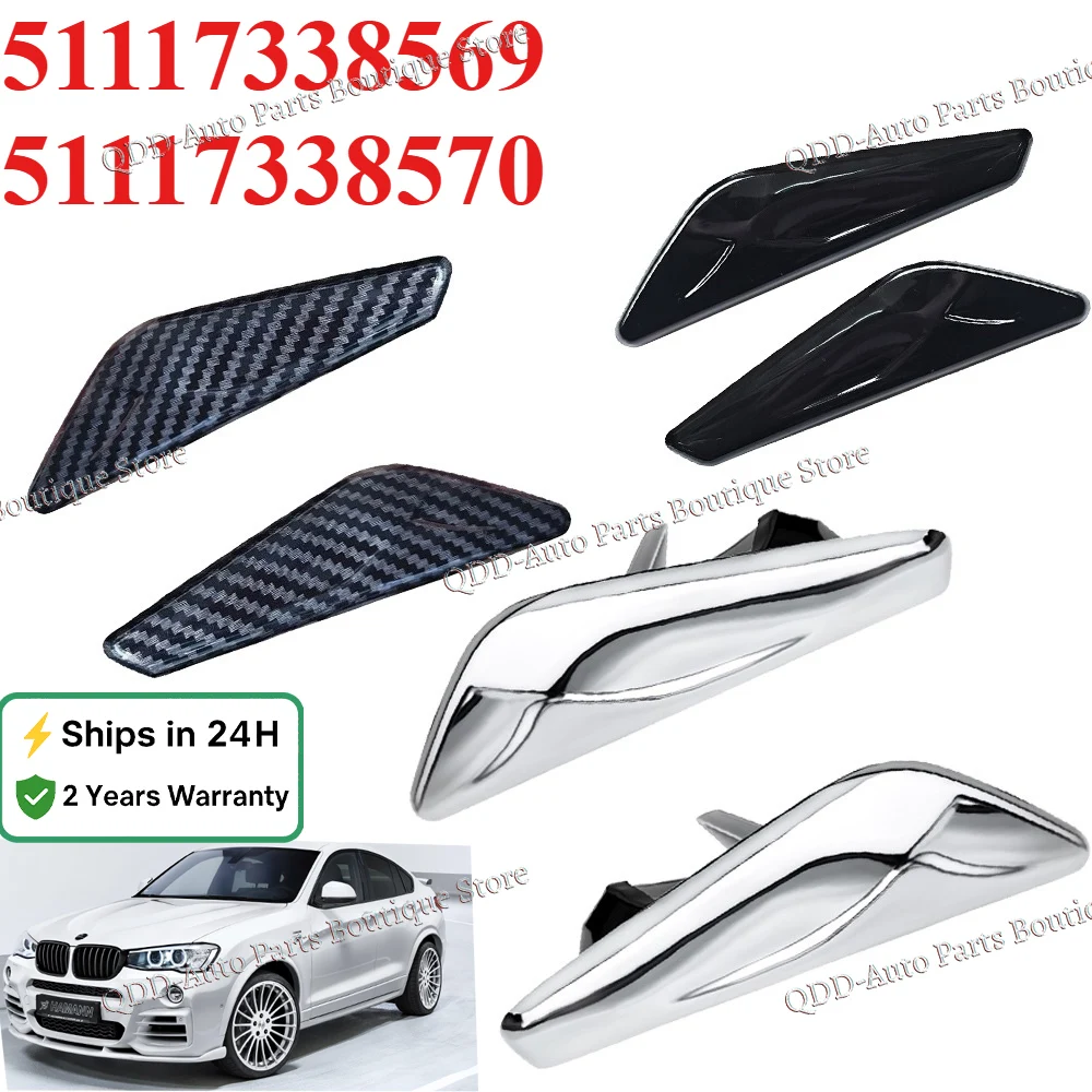 

Front Left Right Bumper 51117338569 51117338570 Fender Side Marker Front Mudguard Panel Cover for BMW X3 X4 F25 F26 Auto Parts