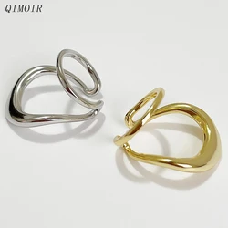 Single One Pieces Metal Clip Earrings For Women New Fashion Jewelry Accessories Fancy Interesting Trendy Irregular Earcuff C1353