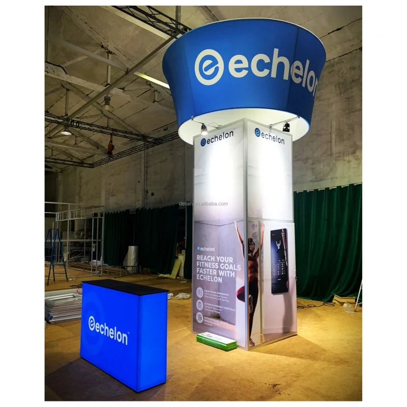 (customized)DETIAN OFFER Custom Printed Portable Backlit Trade Show Booth Display stand Expo Display Display rack