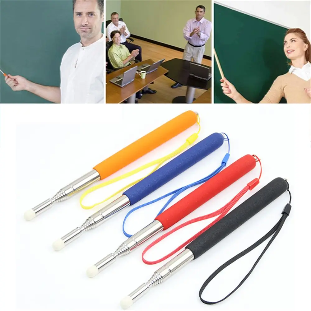 Stainless Steel 1M Retractable Telescopic Extendable Presenter Pointing Pointer Pen Hand Pointer For Teaching