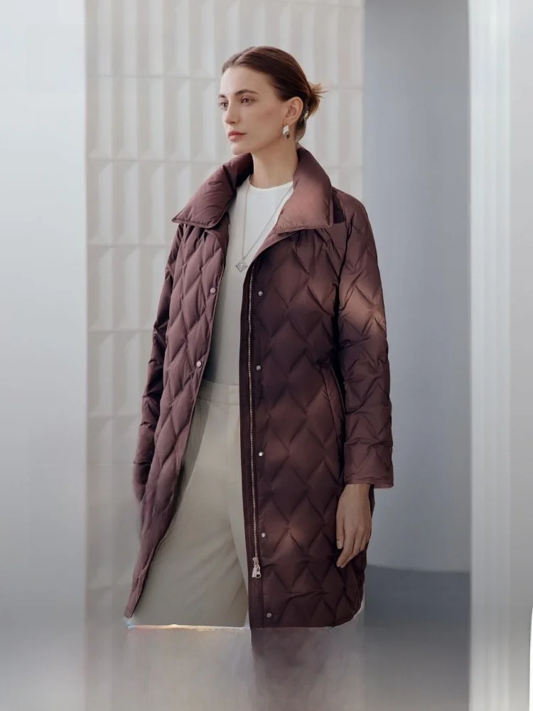 

Новая женская классическая куртка Bosideng средней длины, простая, качественная, теплая, легкая, с наполнителем из гусиного пуха, с эффектом похудения