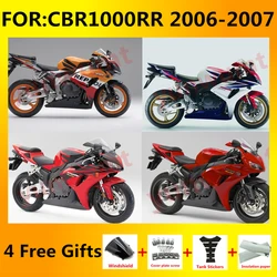 NEW Abs Motorcycle Whole Fairings kit fit for CBR1000RR CBR1000 06 07 CBR 1000RR 2006 2007 Bodywork full Fairing kits set zxmt