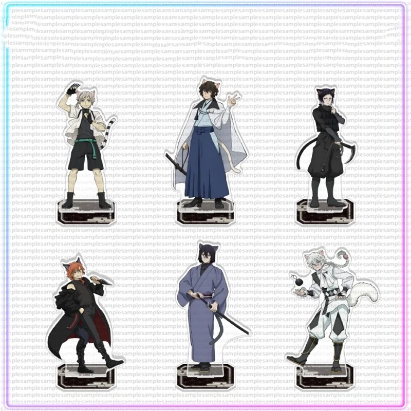 Spiel Nakahara Chuya Fjodor·D Nakajima Atsushi Nikolai·G Dazai Osamu Acryl Stand Puppe Anime Figur Cosplay Spielzeug für Geschenk