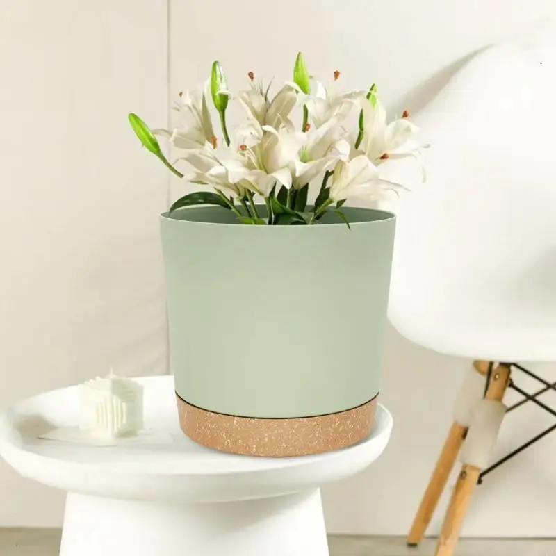 

Горшок для растений суккулентов, круглый двухслойный маленький маленький горшок для зеленых растений, маленький 87HA