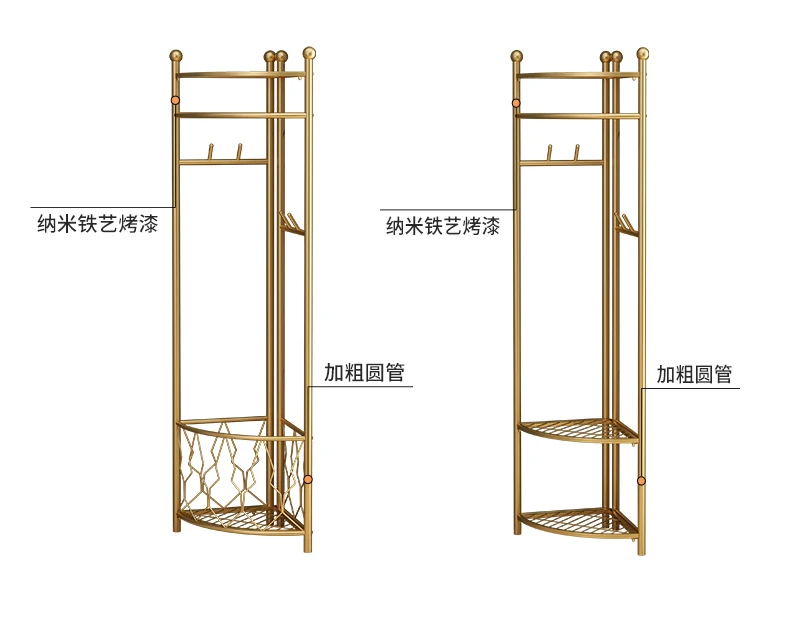 Ultraleve Roupas Rack, Roupeiros Canto Prateleiras, Armazenamento De Móveis, Sala Prateleira, L