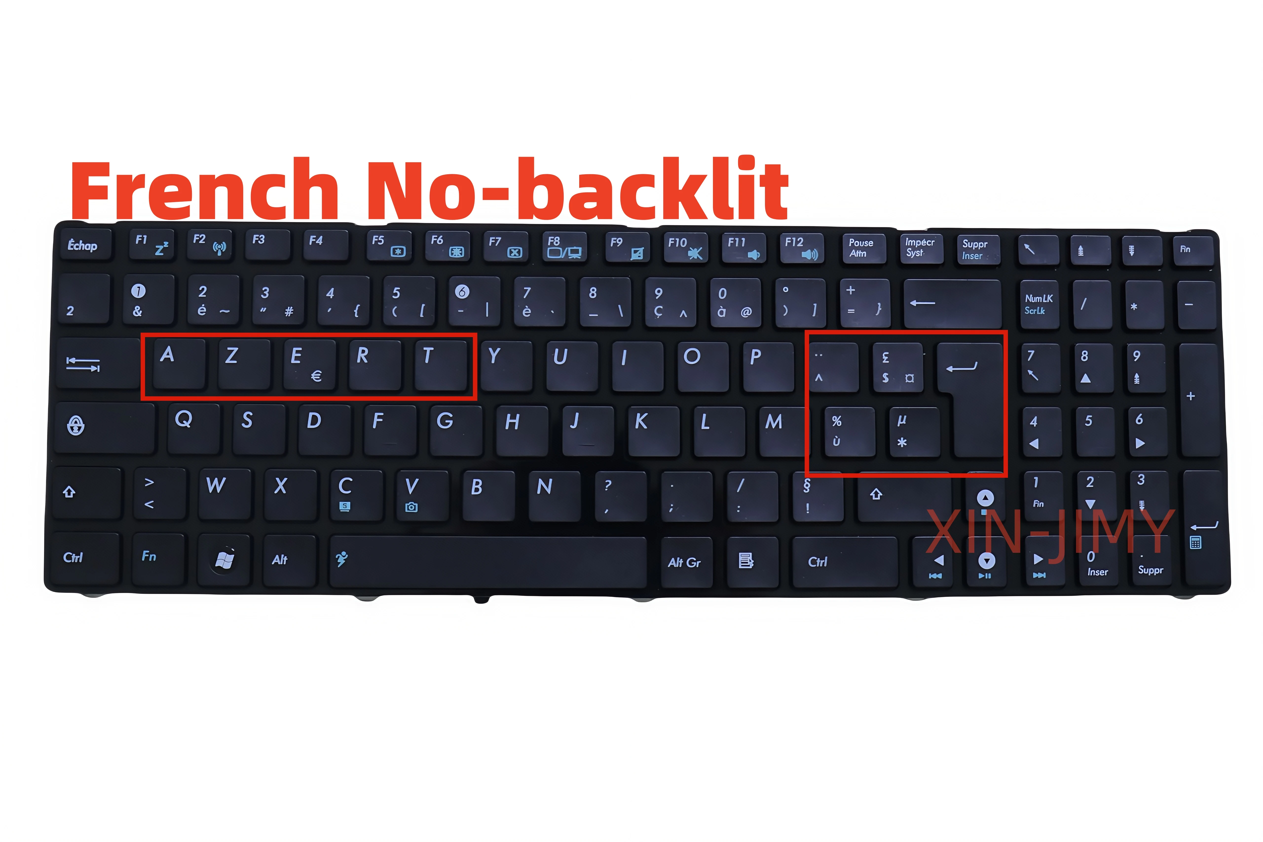 

French Keyboard For Asus N53 X53 X54H A52J k53 A53 N60 N61 N71 N73S N73J P52 P52F P53S X53S X55V X54HR X54HY N53T FR Black