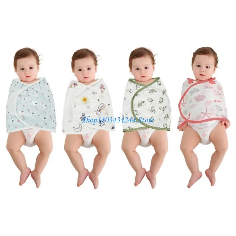 

Infant Wrap Cotton Blanket Soft & Safe Baby Blanket Multifunctional Baby Blanket Lovely Pattern Baby Blanket for Kids