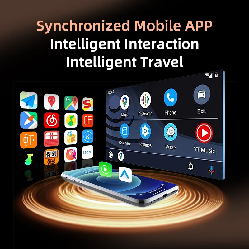 2 in 1 AI Box Adapter Wireless Carplay  Android Auto Adapter Plug and Play WiFi Smart Dongle For Volvo Benz Mg Kia Chery VW