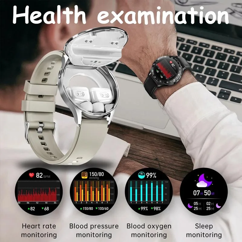 

TWS 2 в 1 X10 Гарнитура Смарт-часы Мужские беспроводные Bluetooth-наушники с вызовом Артериальное давление Тестирование сердечного ритма Здоровье Спортивные умные часы