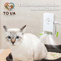 TOUA Smart Cat Odor Purifier for Cats Litter Box, USB Automatic Induction Air Cleaner for Indoor Pets Deodorization Disinfection