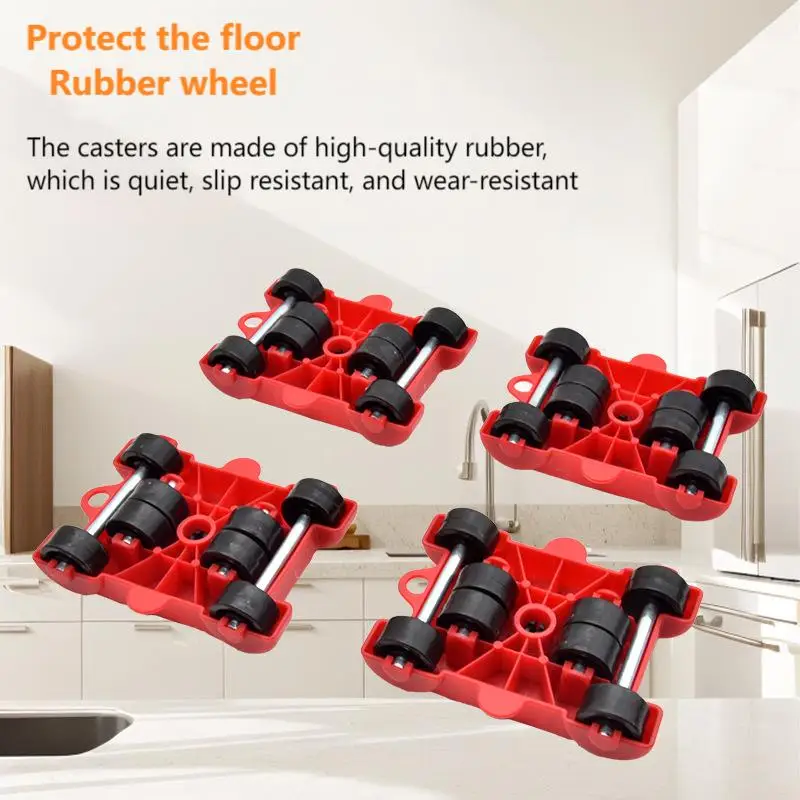 

5Pcs New Moving Tool - Mobile Moving Tool - Five piece set of moving tools for heavy objects, convenient moving tools