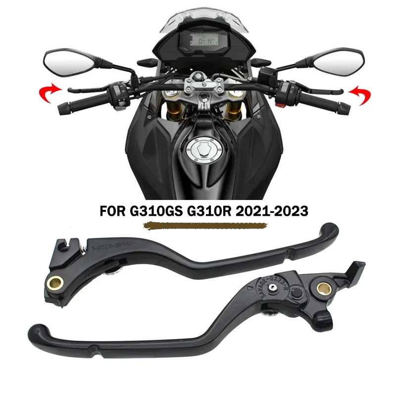 Motorcycle Accessories Black Clutch Brake Levers For BMW G310GS G310R G310 R G 310 GS 2021 2022 2023 Aluminum handle