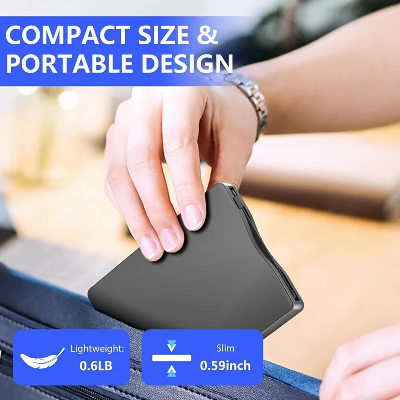 3.5 Inch External Floppy Disk Drive Reader USB 3.0 Type-C 1.44 MB FDD Diskette Drive For Desktop Laptop PC