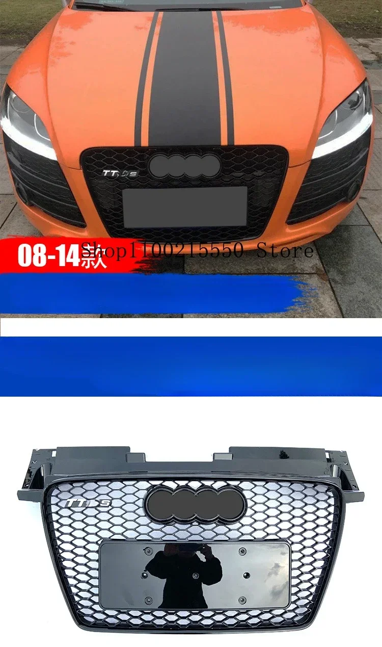 Car Front Bumper Grille Grill for Audi TTRS for TT/TTS 8J 2008-2014（Refit for TTRS Style）Car Accessories tools