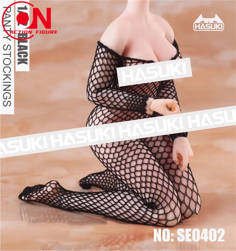 HASUKI SE04 1/12 مقياس أنثى سلس شبكة جوارب طويلة جورب الملابس والاكسسوارات نموذج ل 6 ''أنثى الجندي عمل الشكل الجسم #6