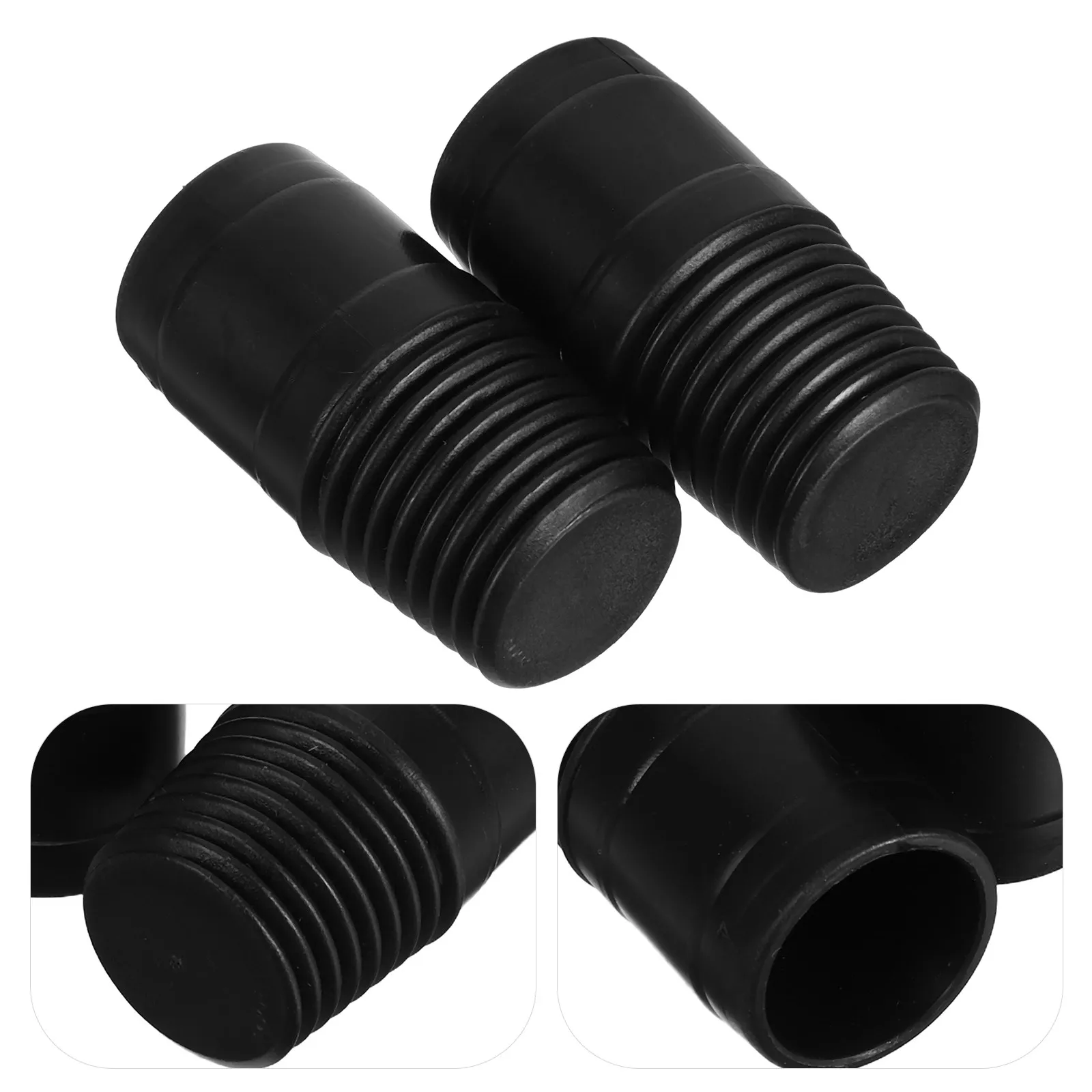 6 Pcs Broom Handle Extension Coupling Thread Adapter Threaded End Pole Connector 25mm Tip
