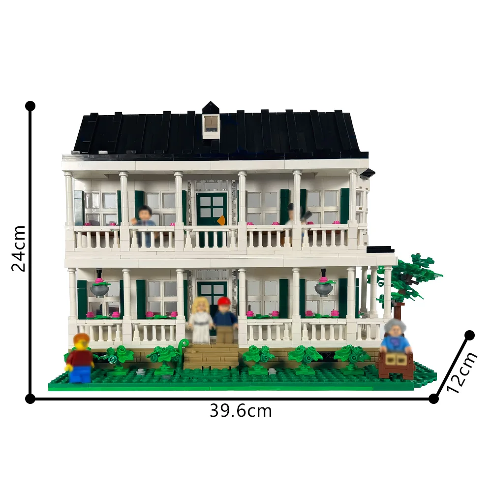 MOC Gump Family Home Model اللبنات الفاخرة شقة العمارة الطوب لعبة الكبار هدية #4