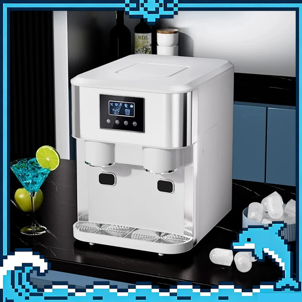 

Nostalgia Electrics YH1591 Ice Machine Intelligent System Domestic Ice Maker Intelligent Cleaning Waterway Intelligent Detection
